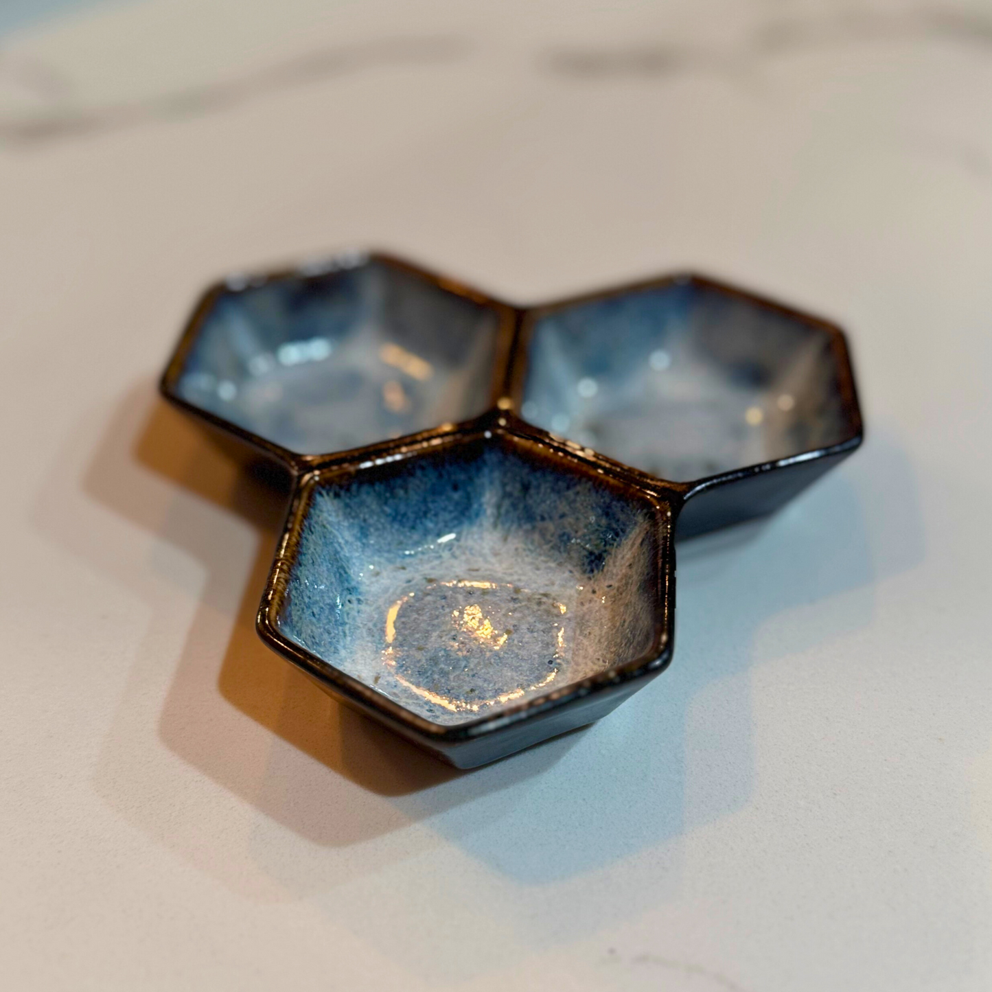 Blue Fog Tri Pinch Bowl