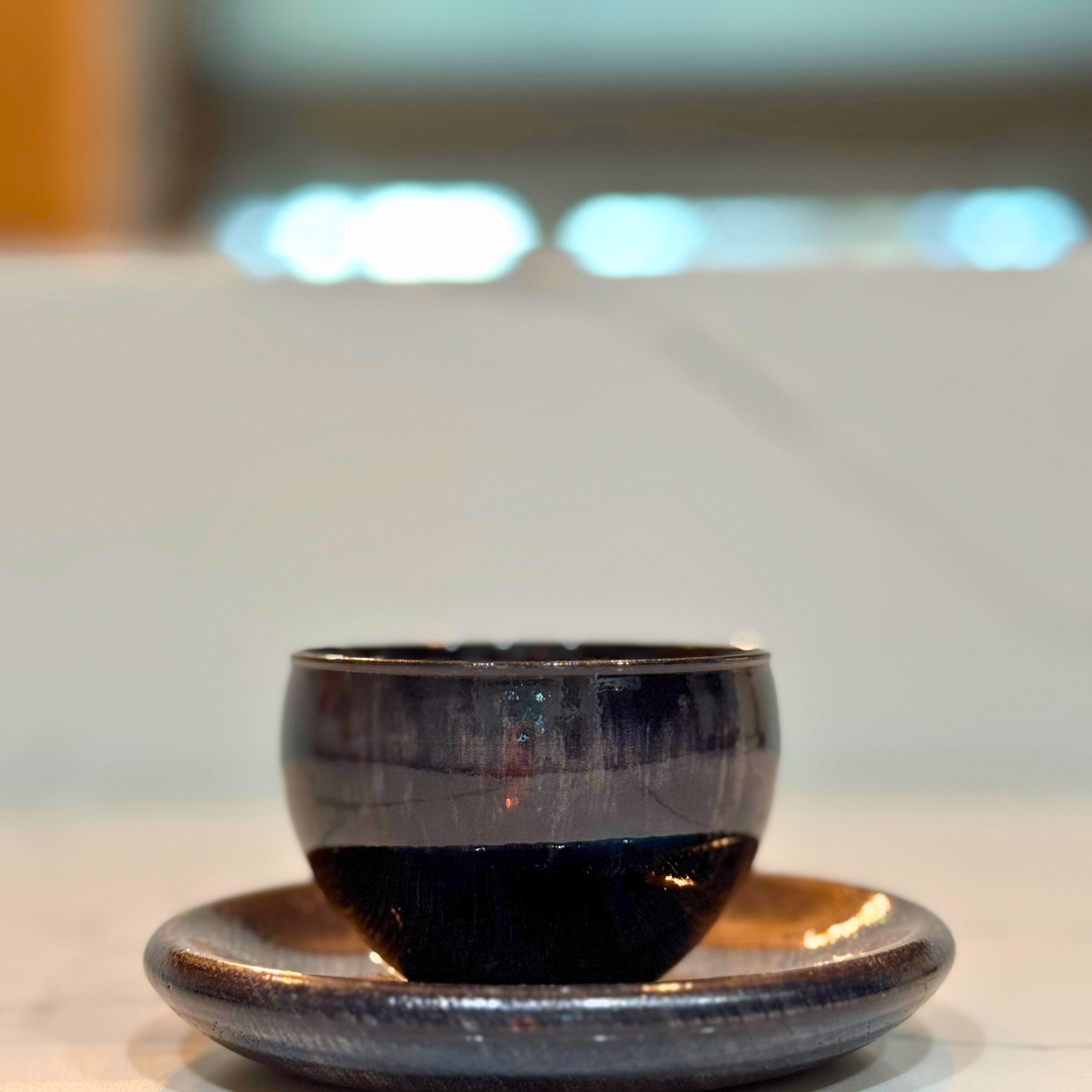 Shikki Black Laquer Sake Cup