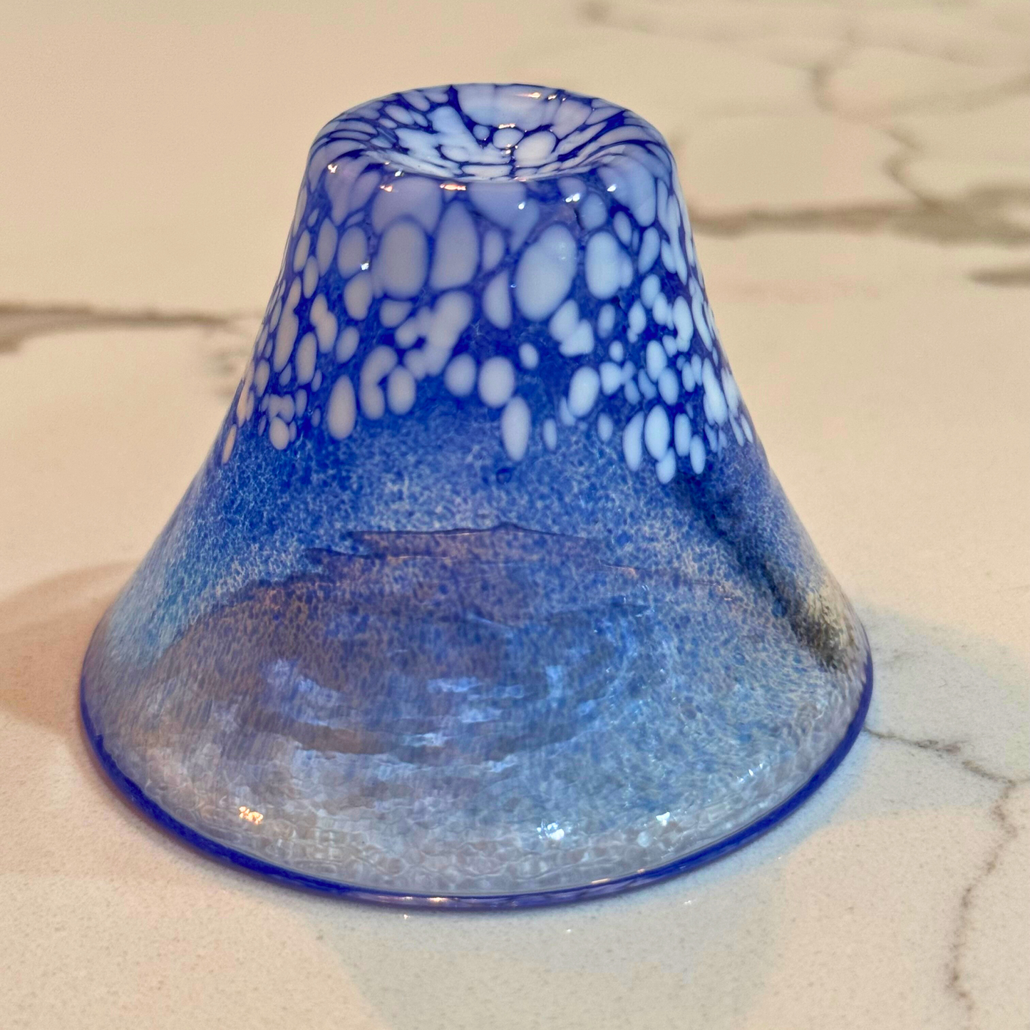 Blue Mt. Fuji Sake Glass