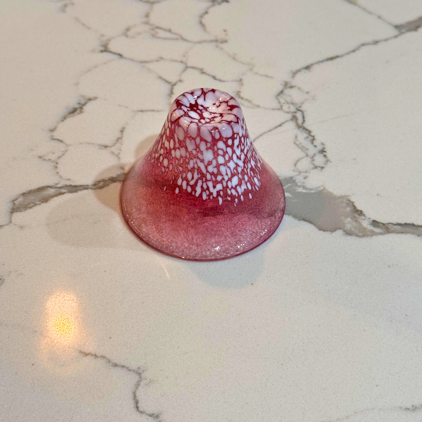 Red Mt. Fuji Sake Glass