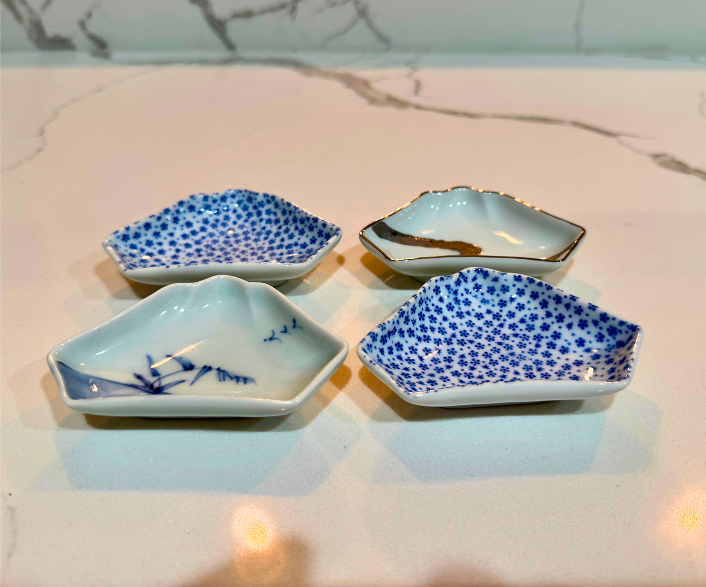 Mt. Fuji Condiment Dish- Set of 4