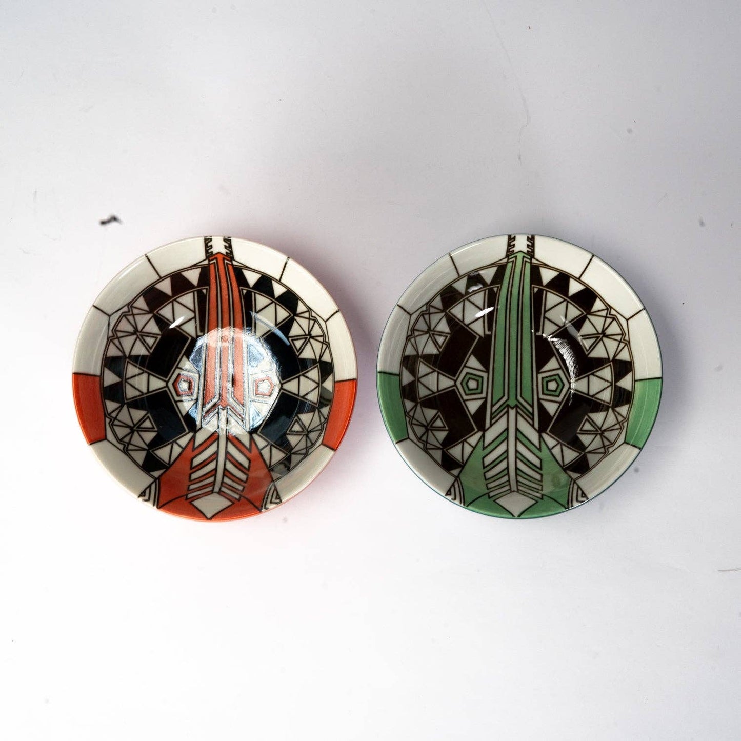 Frank Lloyd Wright Imperial Hotel Bowl Set- Peacock