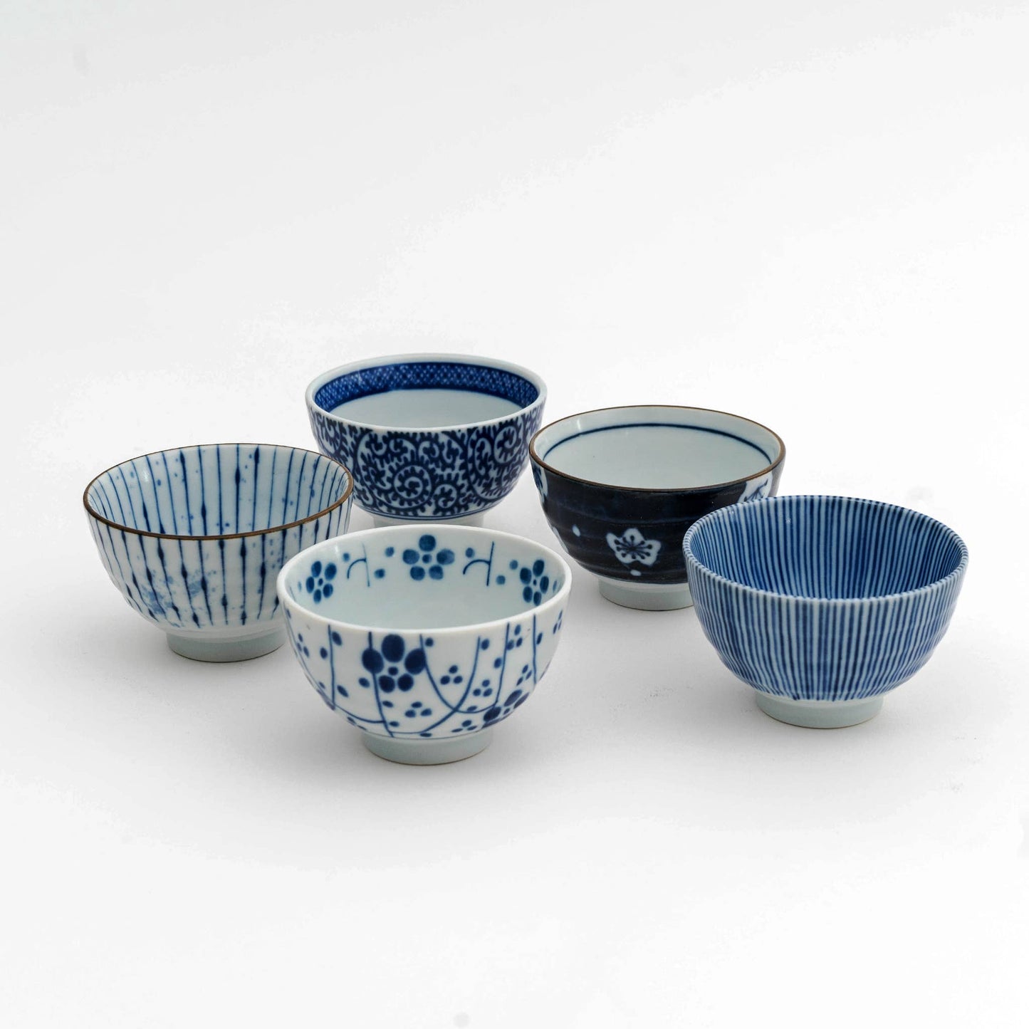 Japanese Indigo-Dyed Small Bowl Gift Set