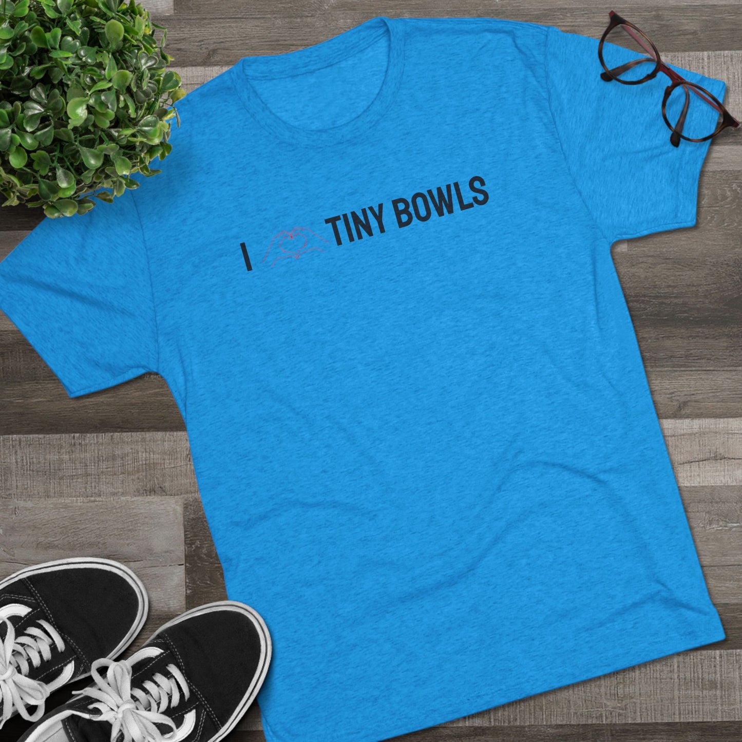 I ❤️ Tiny Bowls Unisex Tri-Blend Crew Tee