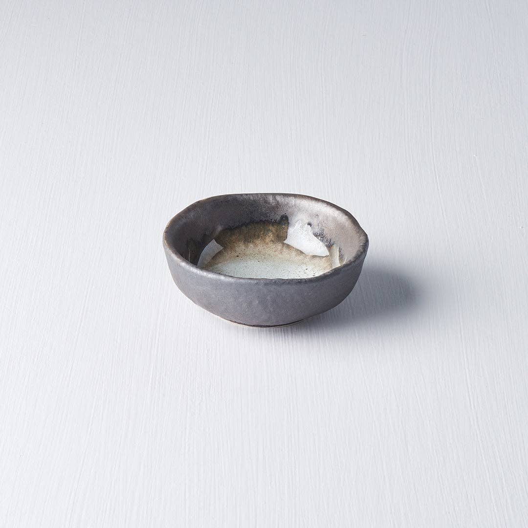 Grey Round Sauce Dish