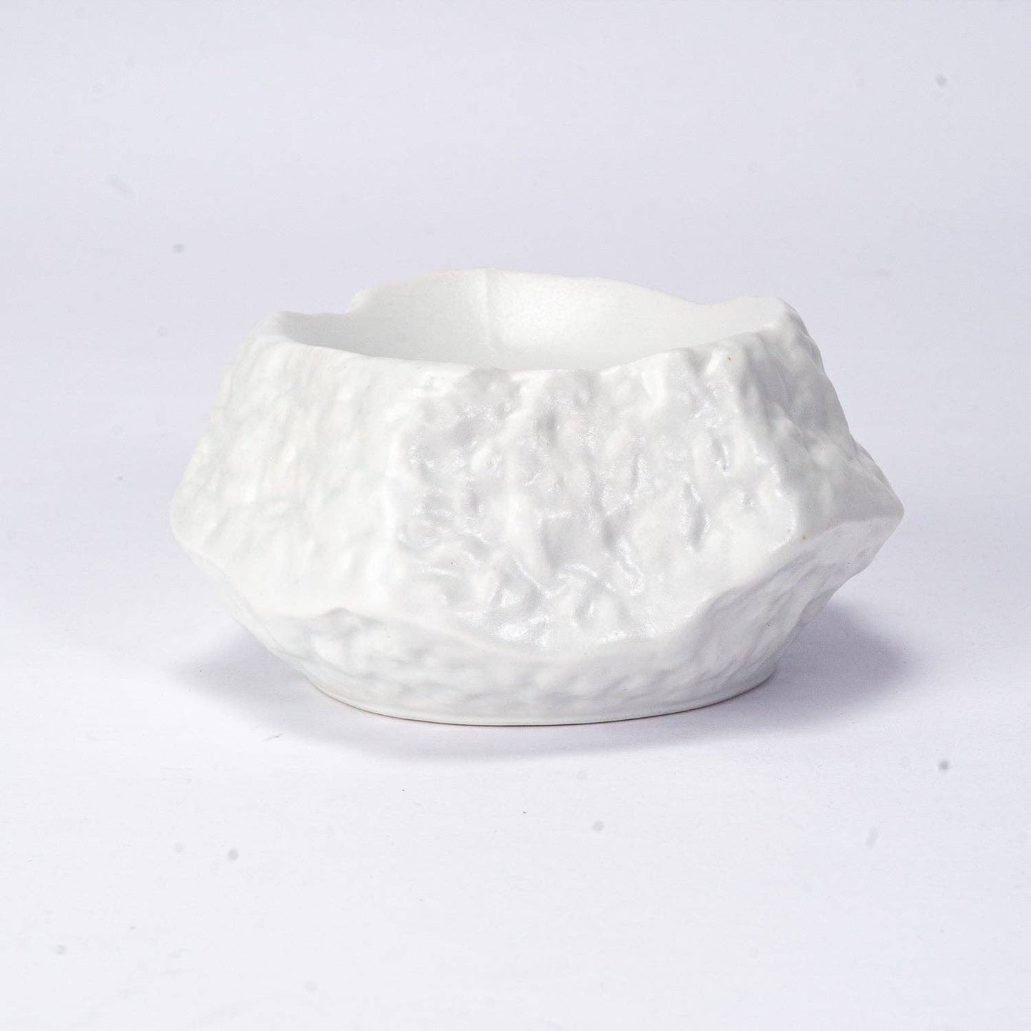 Porcelain Rock Sauce Dish- White