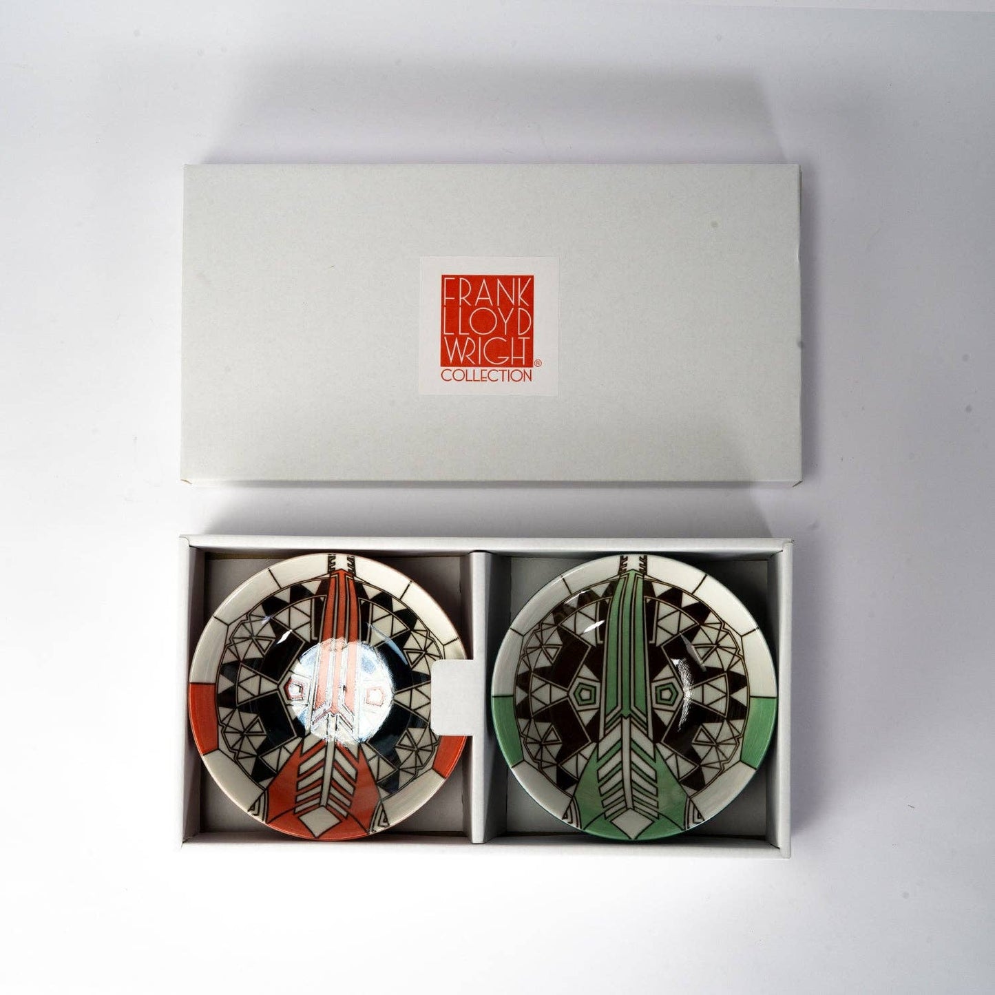 Frank Lloyd Wright Imperial Hotel Bowl Set- Peacock