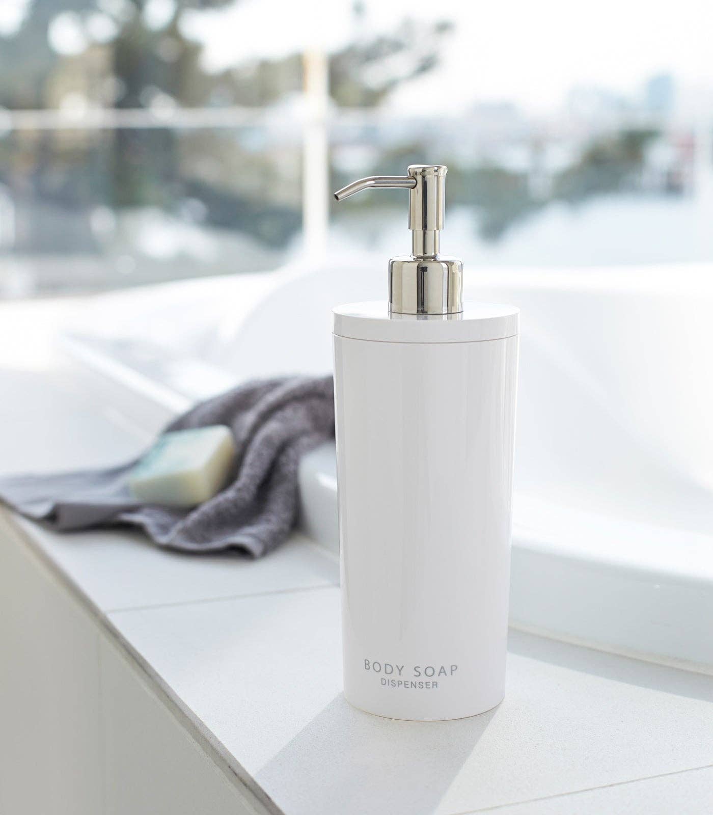 Tower Body Soap Dispenser - Body Soap: White