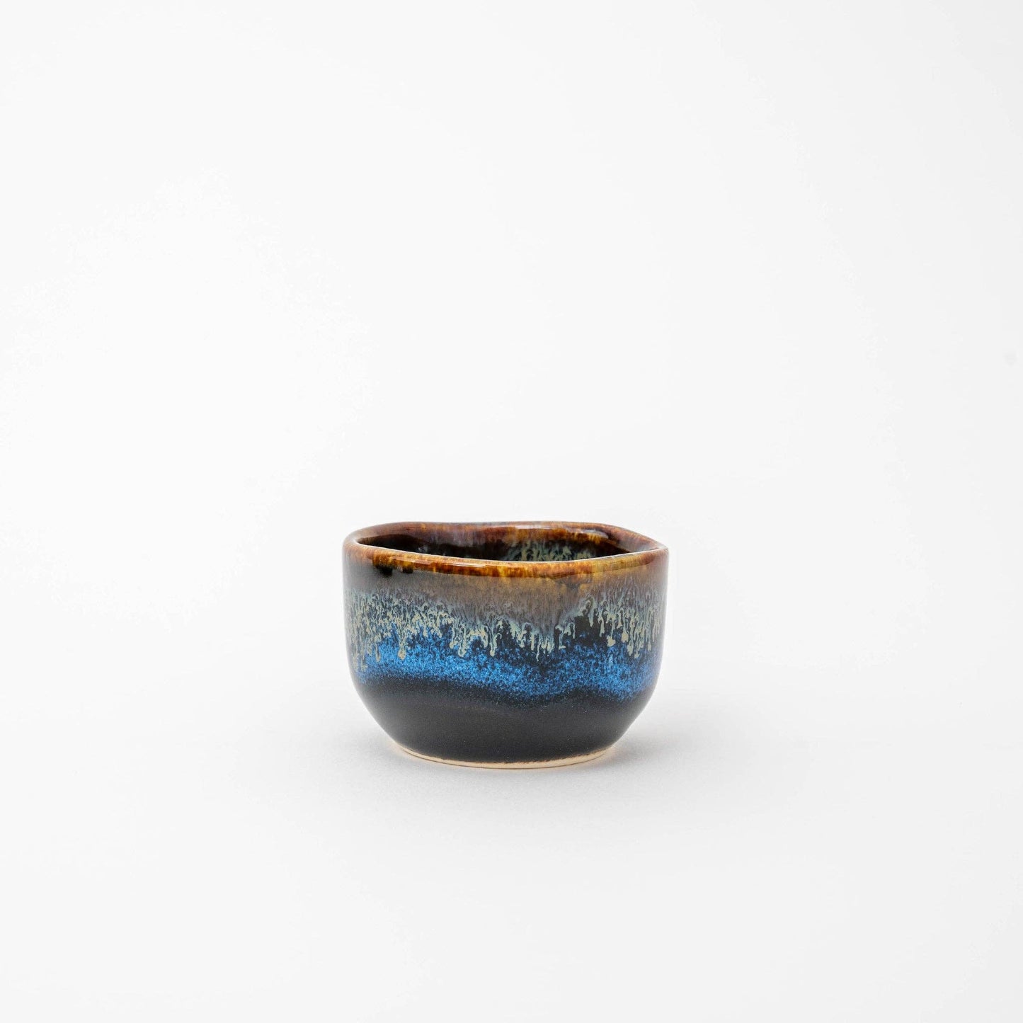 Tenmoku Sake Bottle and Cups- 5-Piece Gift Set