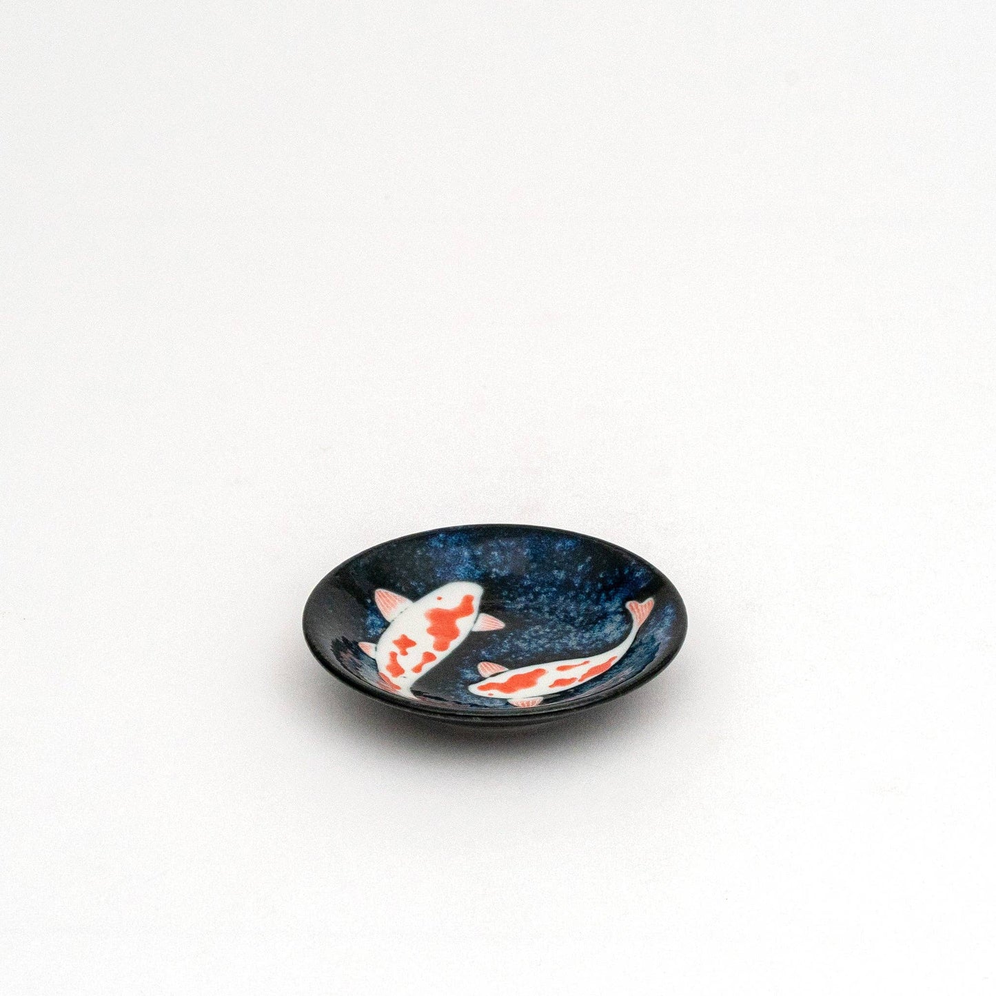 Japanese Mino Ware Koi Fish Plate- Small