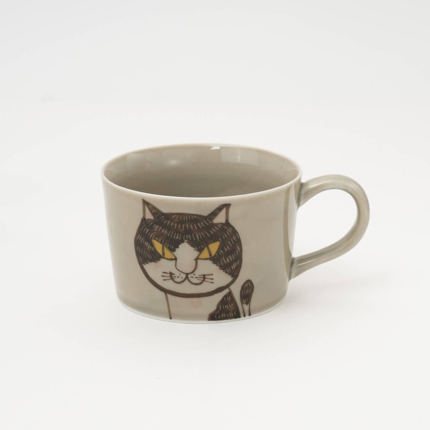 Hasami Hand-Painted Cat Soup & Coffee Cup