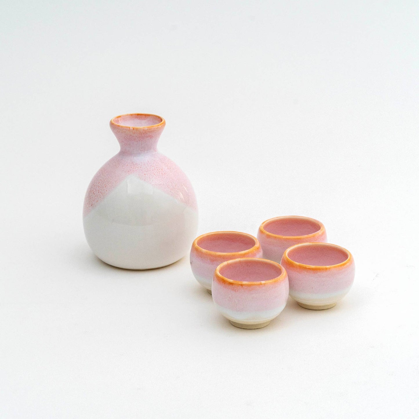 Japanese Pale Pink Sake 5 Piece Gift Set