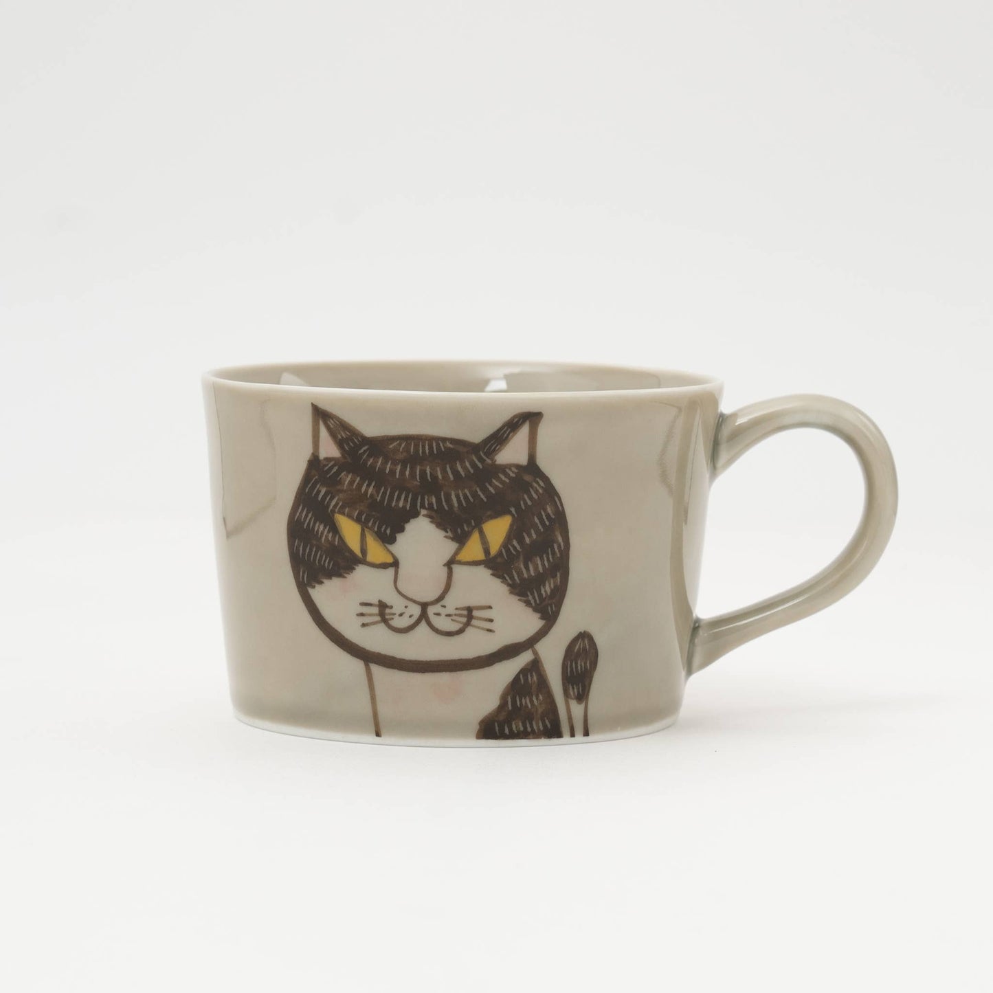 Hasami Hand-Painted Cat Soup & Coffee Cup