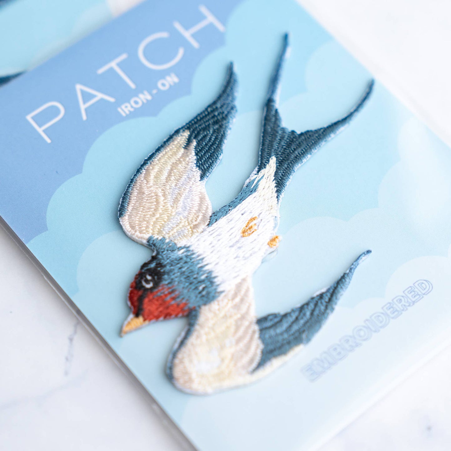 Swallow Bird Patch- Blue