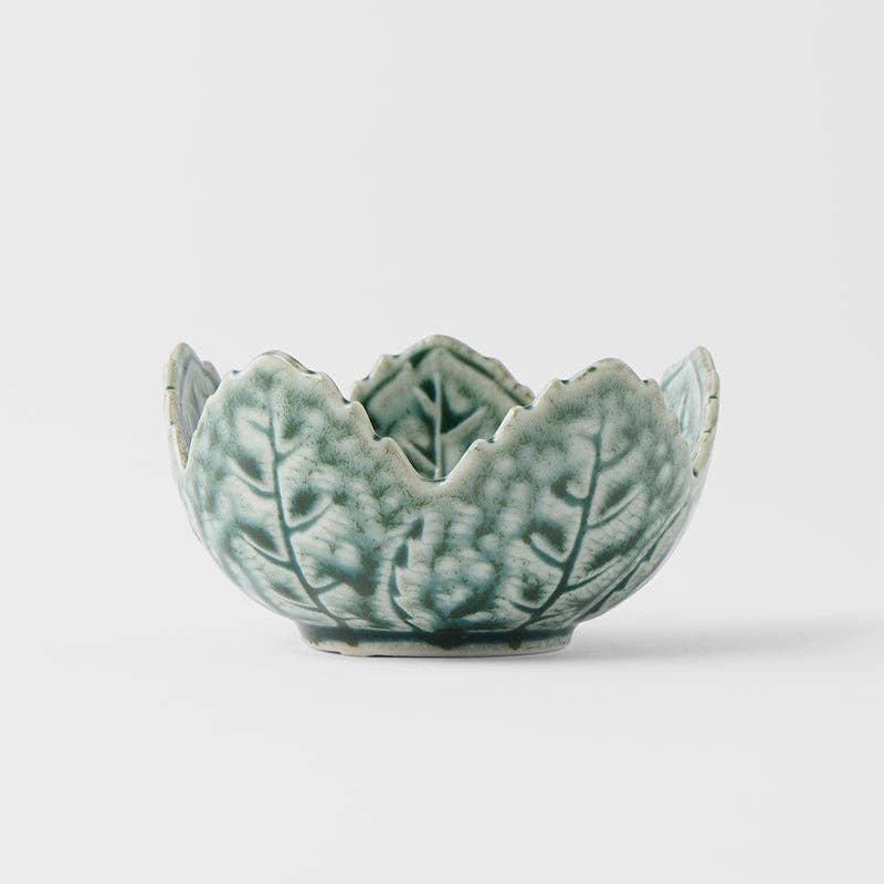 Green Leaf Shape Sauce Dish