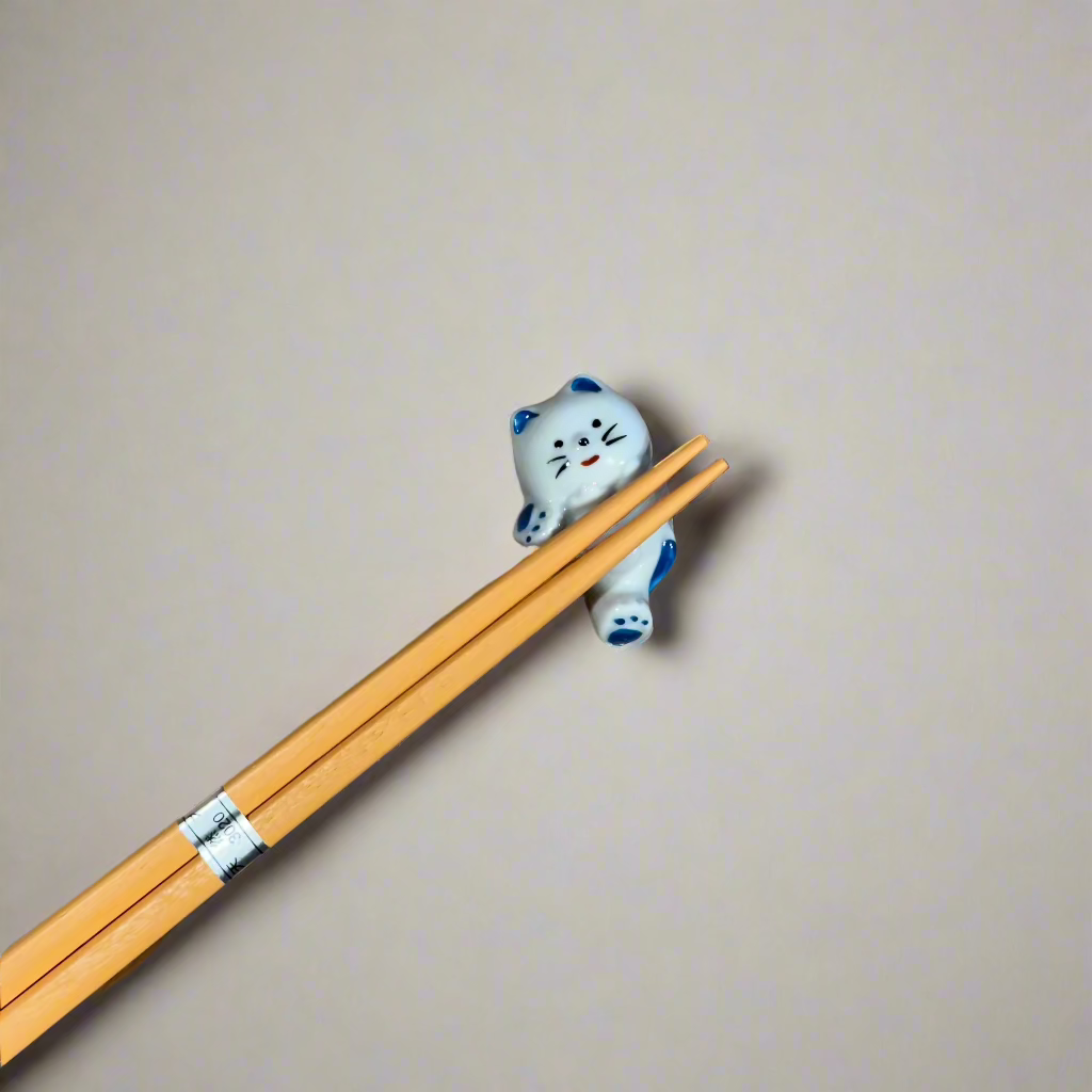 Relaxed Cat Chopstick Rest