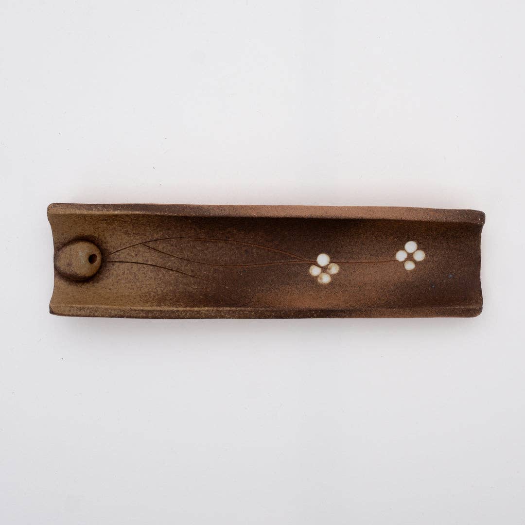 Handcrafted Ceramic Shigaraki Incense Holder