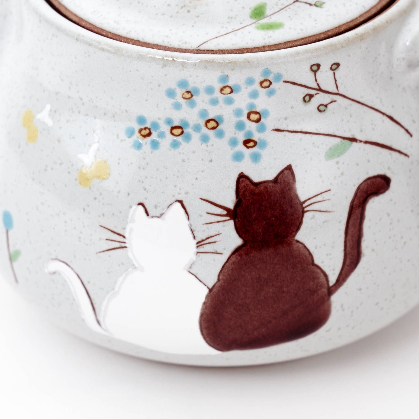 Kutani Ware Handmade Cat Teapot