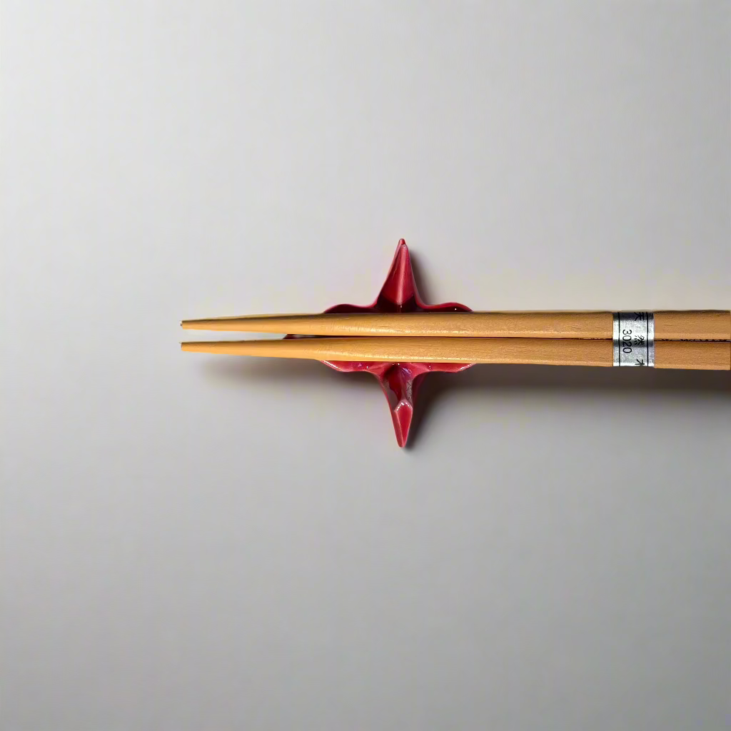Origami Crane Chopstick Rest- Red