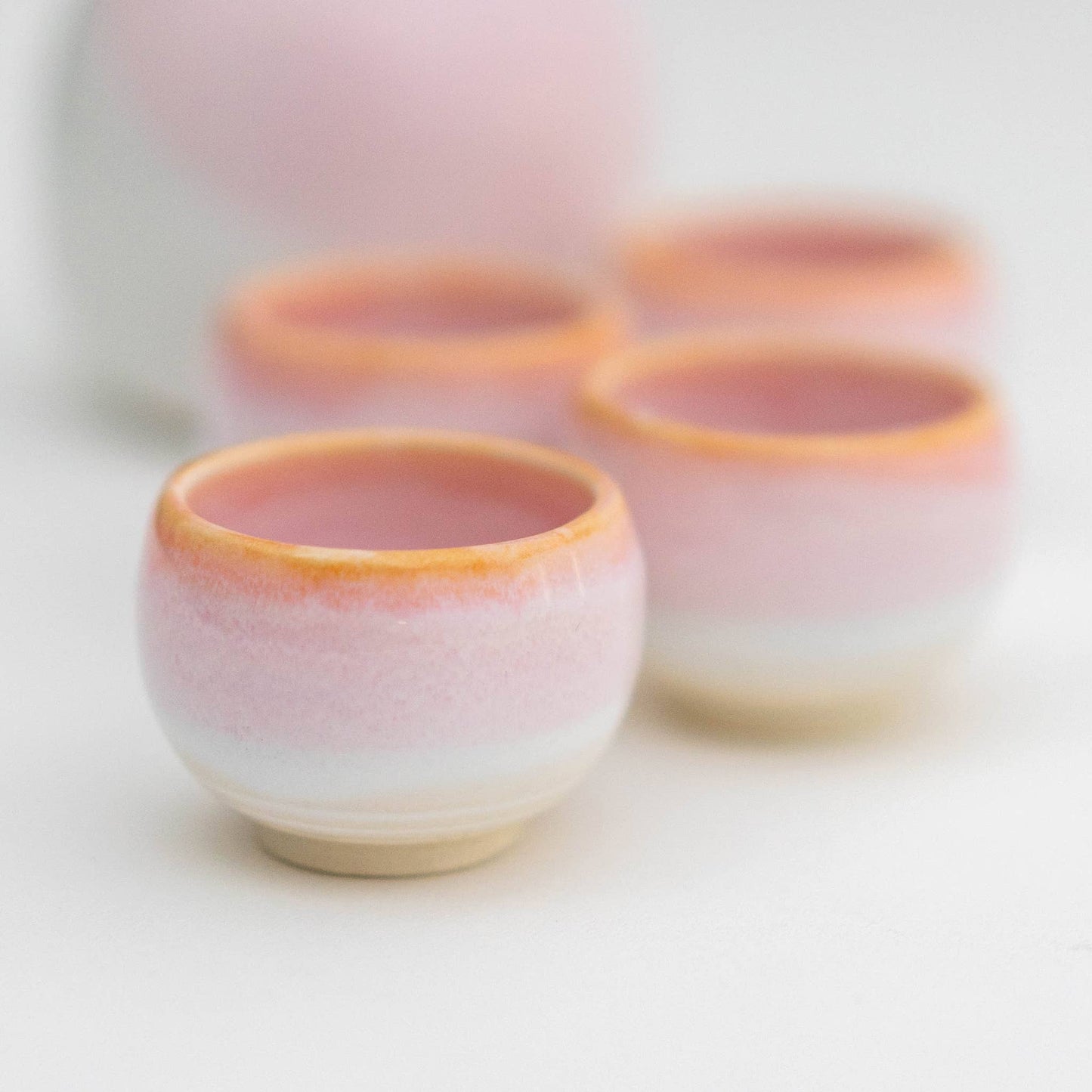 Japanese Pale Pink Sake 5 Piece Gift Set