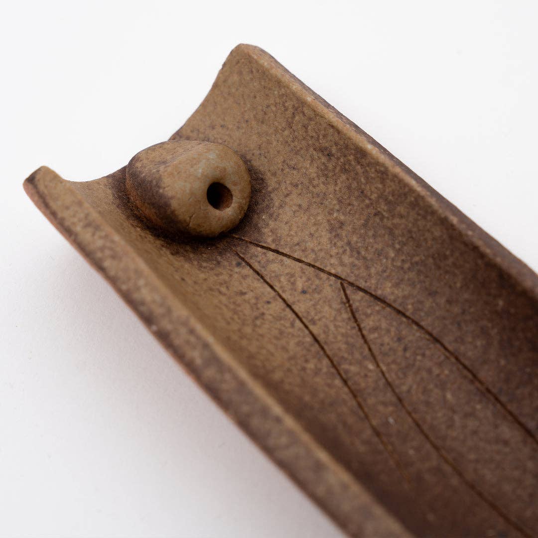 Handcrafted Ceramic Shigaraki Incense Holder