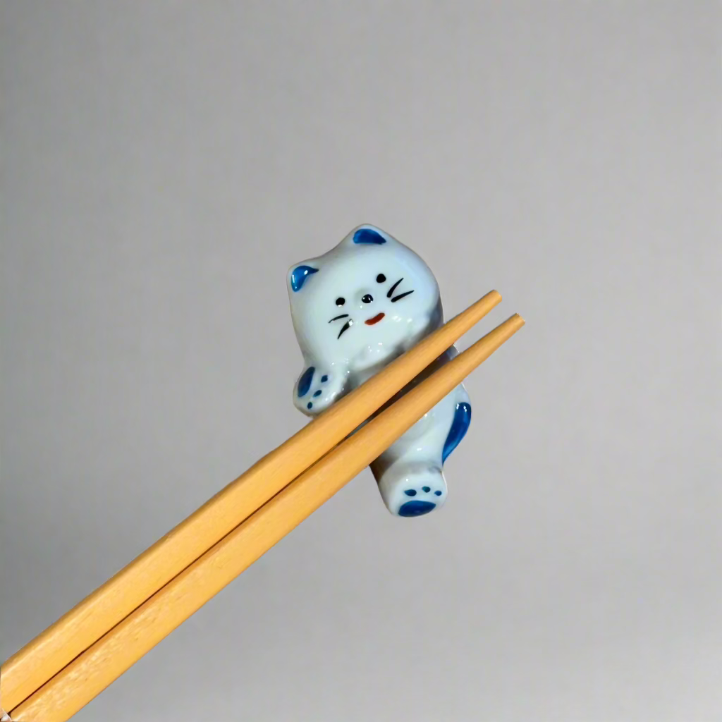 Relaxed Cat Chopstick Rest