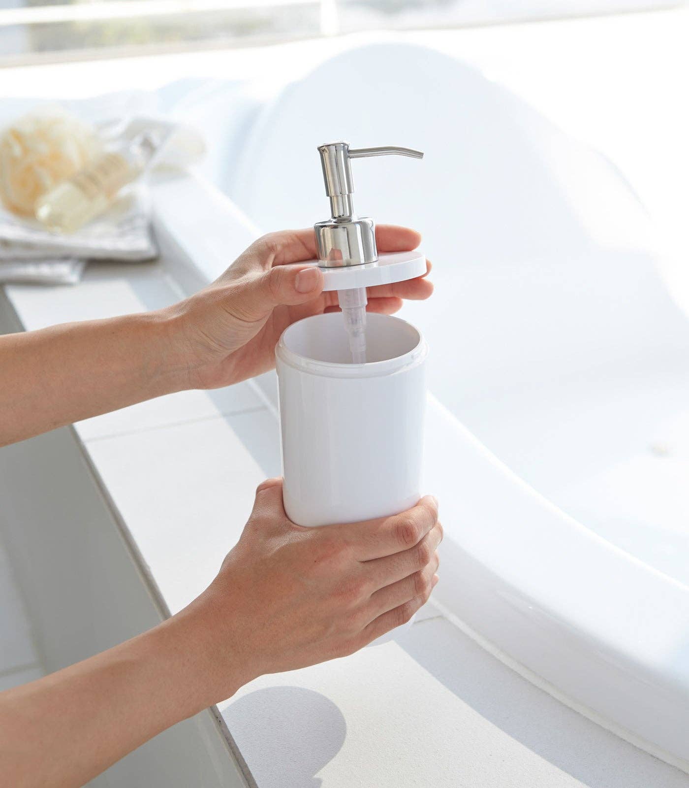 Tower Body Soap Dispenser - Body Soap: White