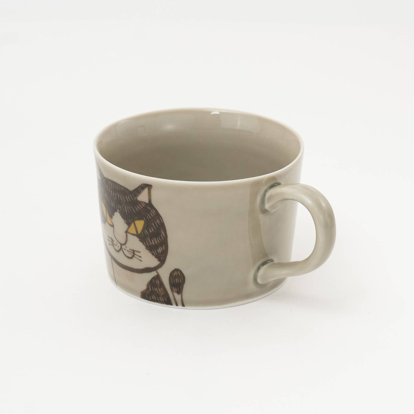 Hasami Hand-Painted Cat Soup & Coffee Cup
