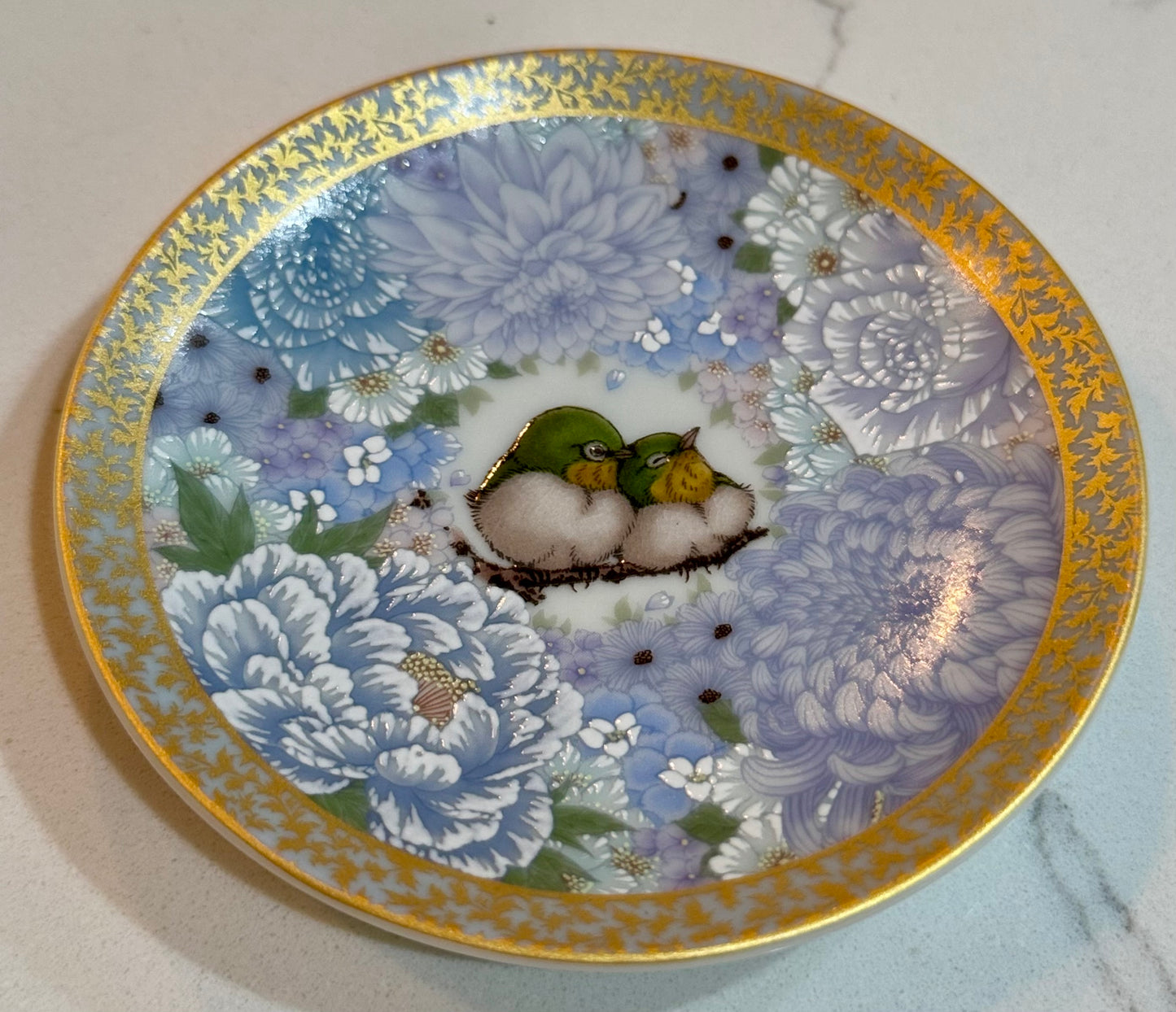 Kutani Lovebirds Plate