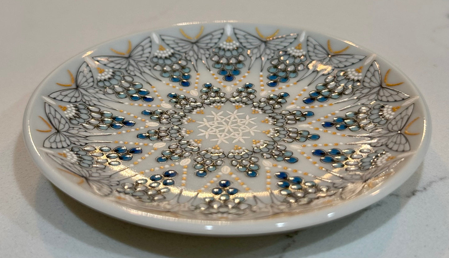 Kutani Butterfly Plate