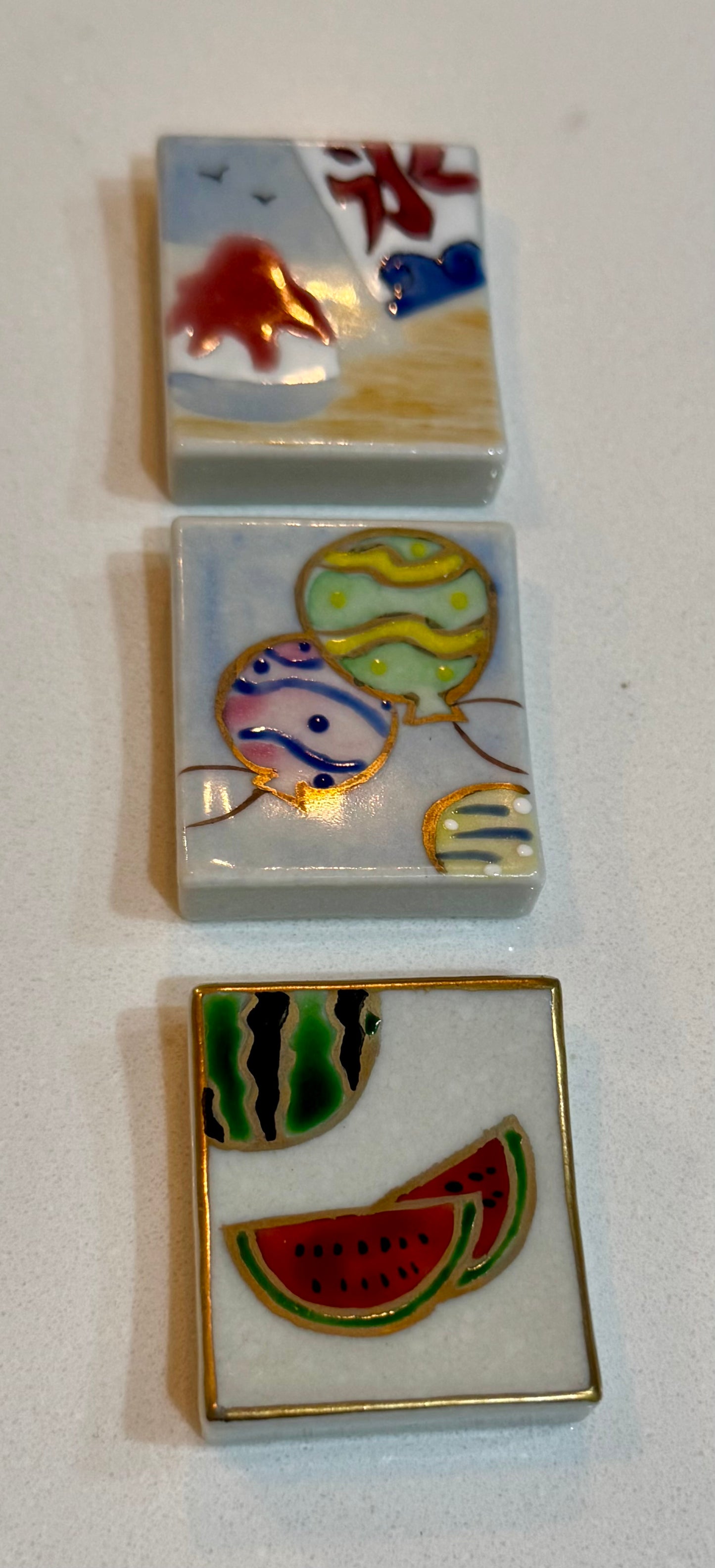 Summer Inlay Chopstick Rests (Set of 3)