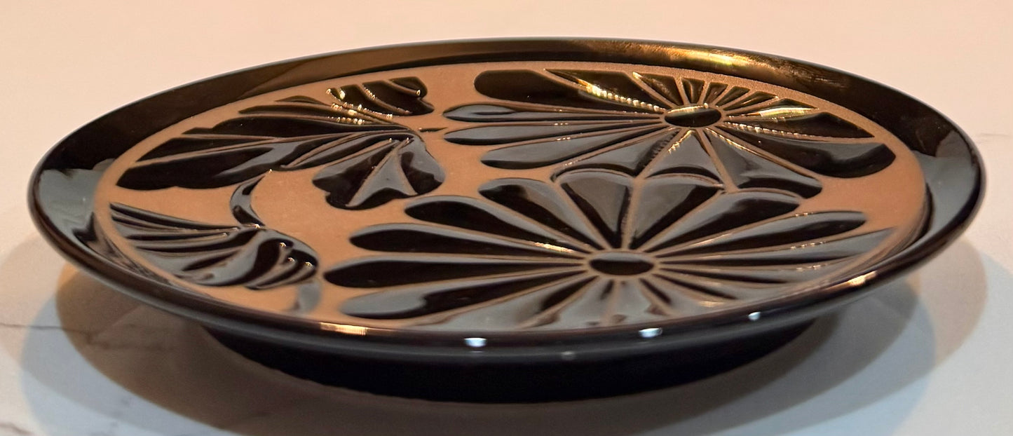 Roots Blue Daisy Plate