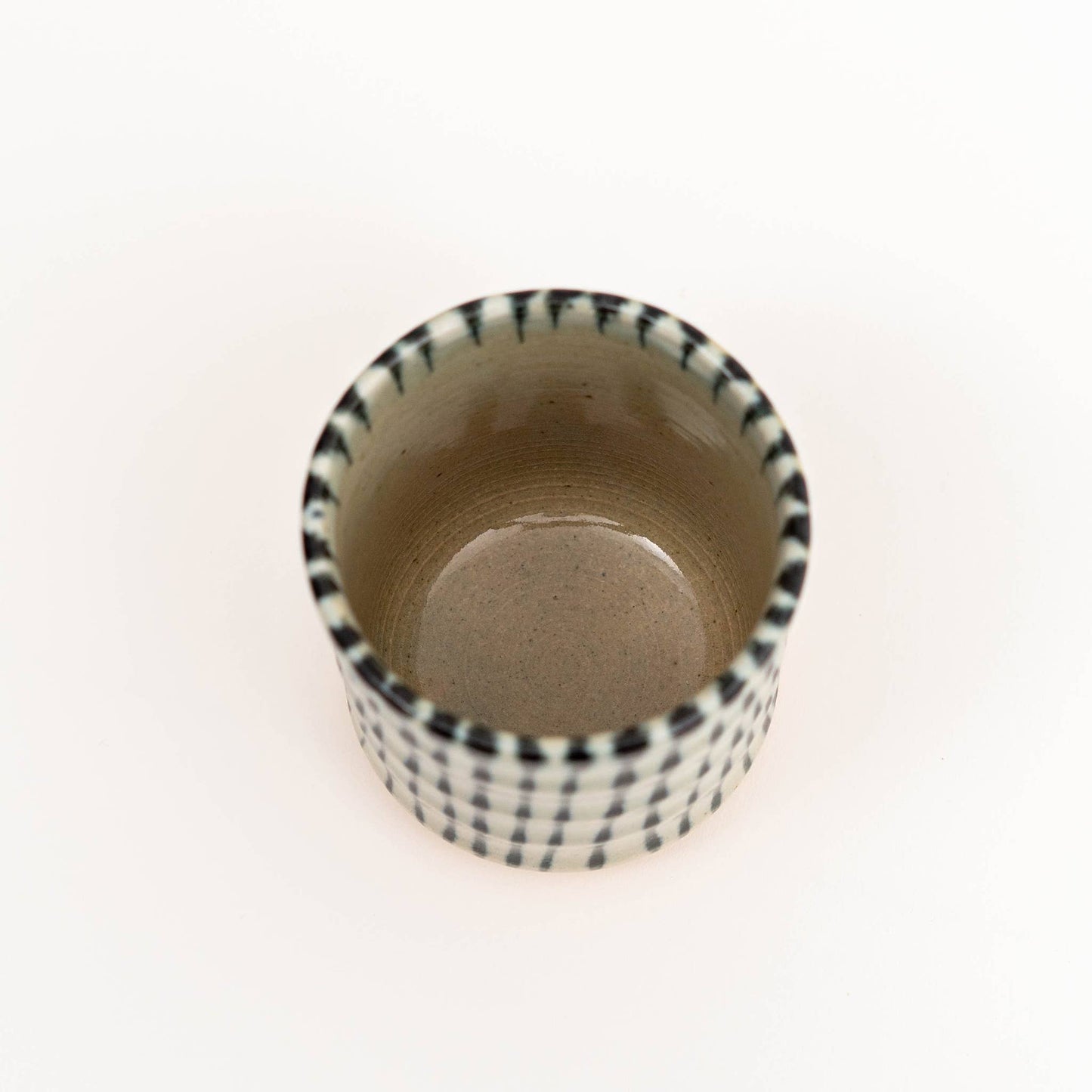Mino Ware Handmade Stripes Yunomi Cup