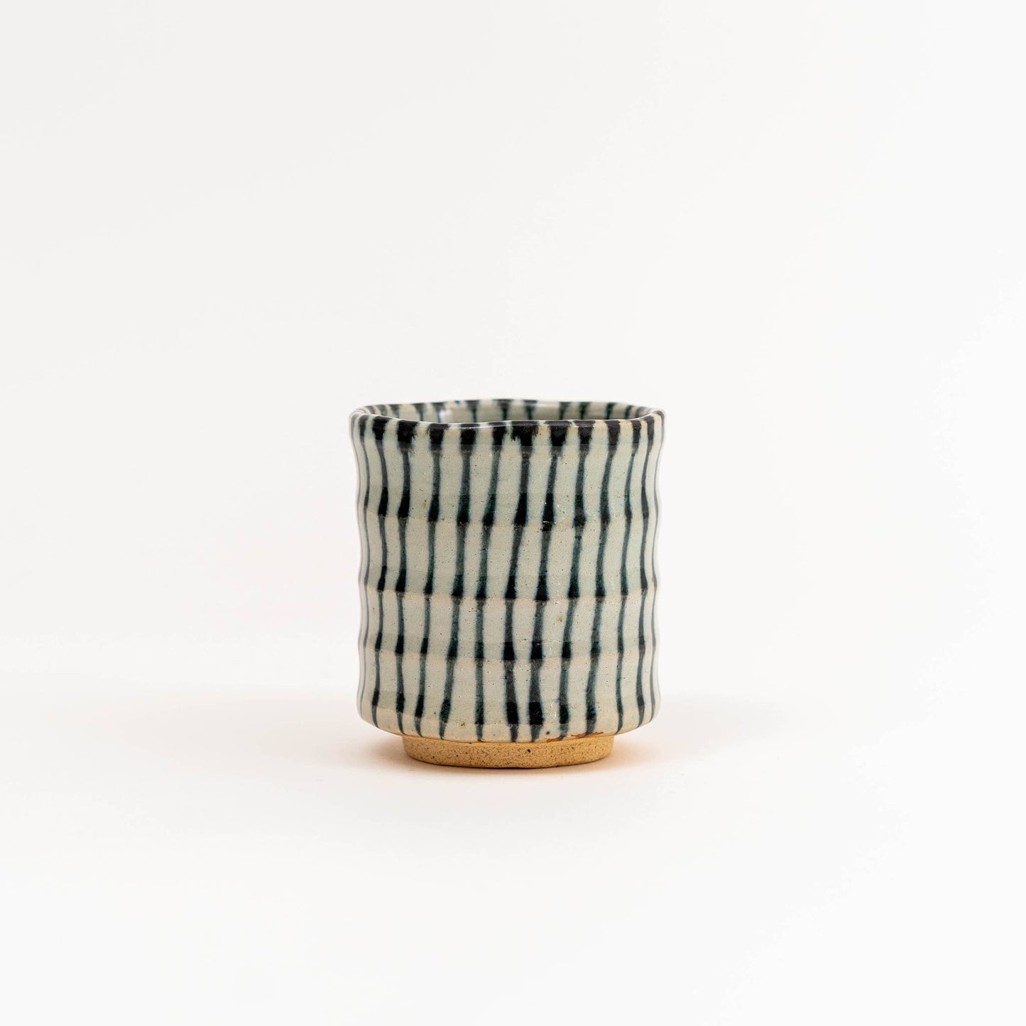 Mino Ware Handmade Stripes Yunomi Cup