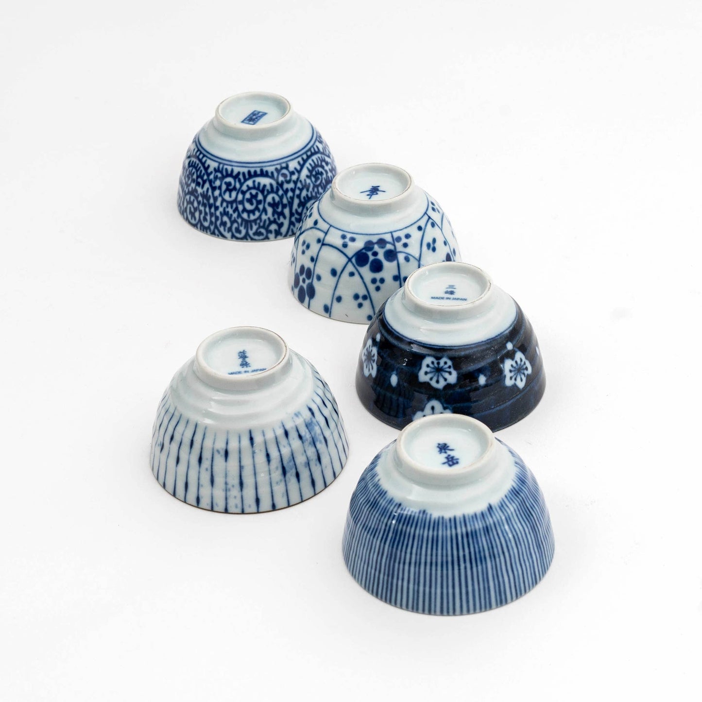 Japanese Indigo-Dyed Small Bowl Gift Set