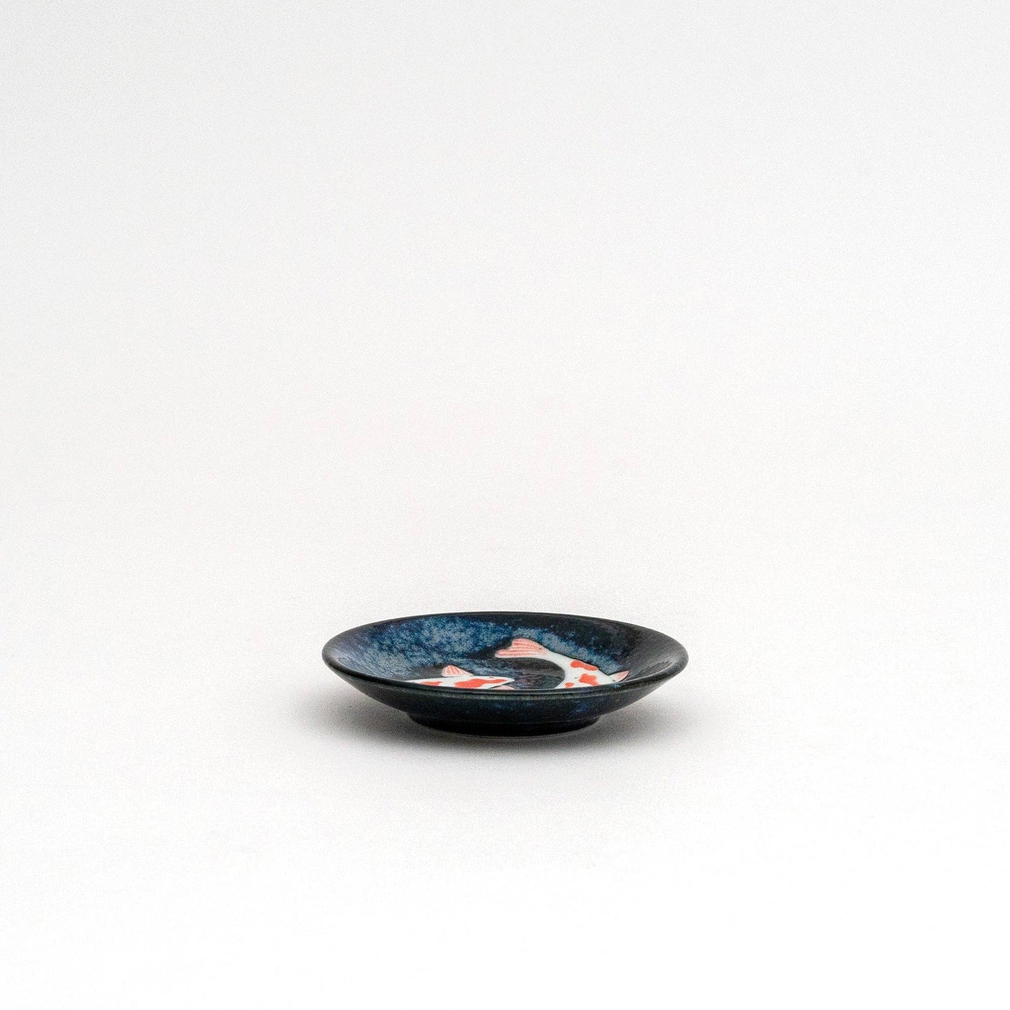 Japanese Mino Ware Koi Fish Plate- Small