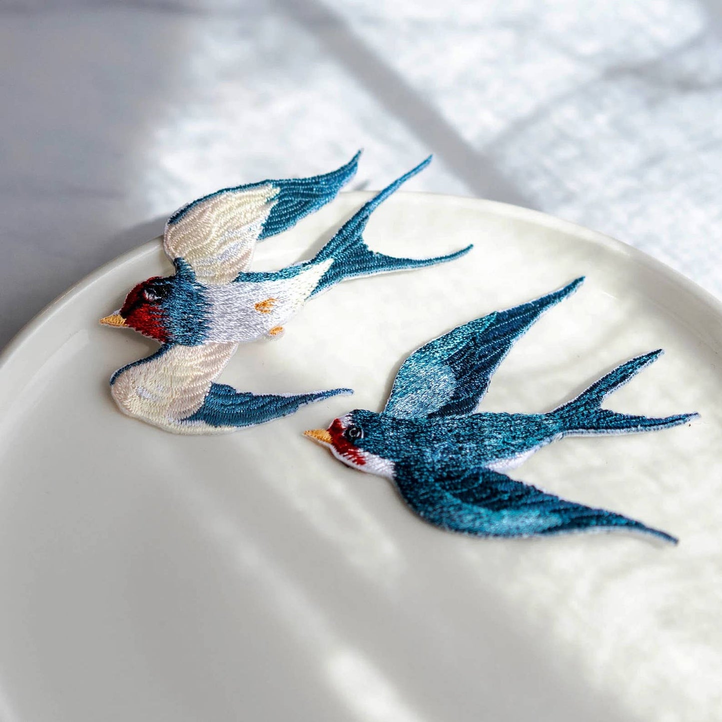 Swallow Bird Patch- Blue