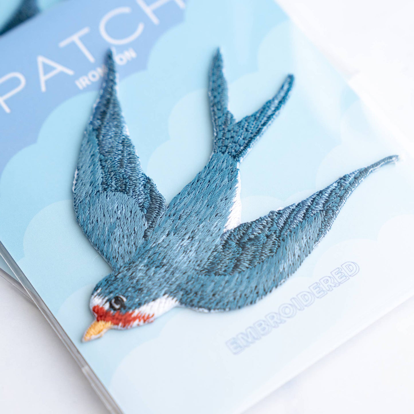Swallow Bird Patch- Blue