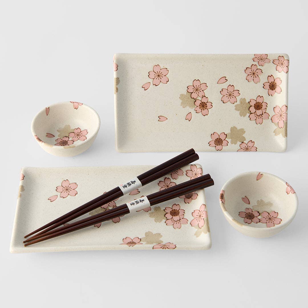 Pink Sakura Sushi Gift Set