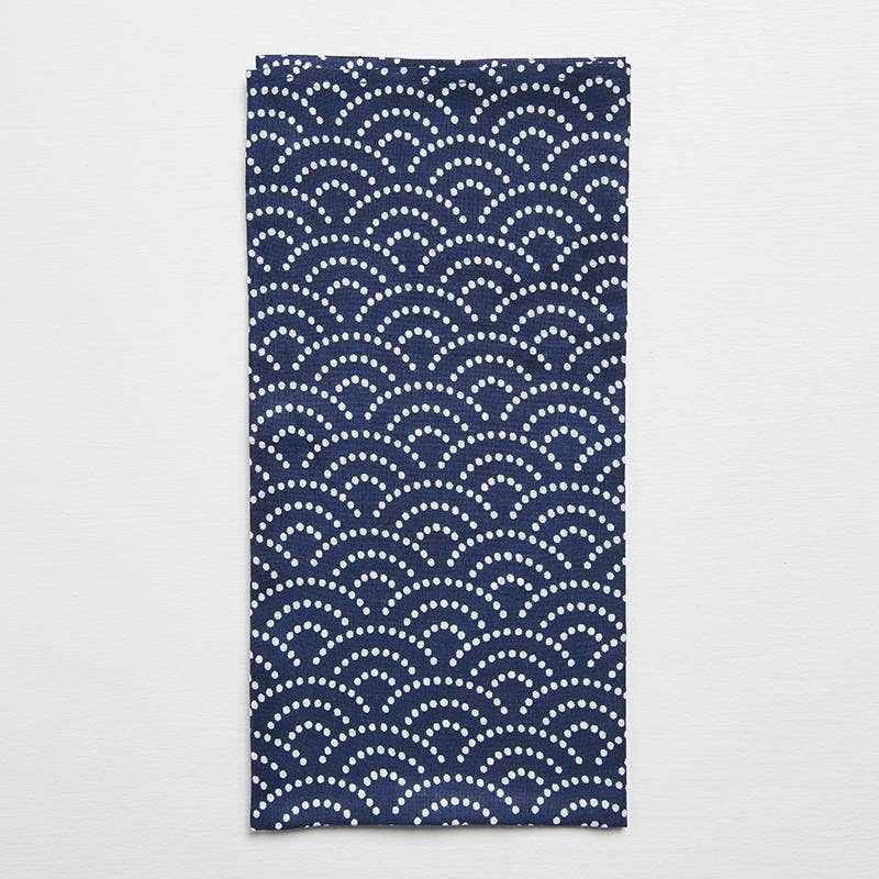 Blue Reusable Furoshiki Wrap