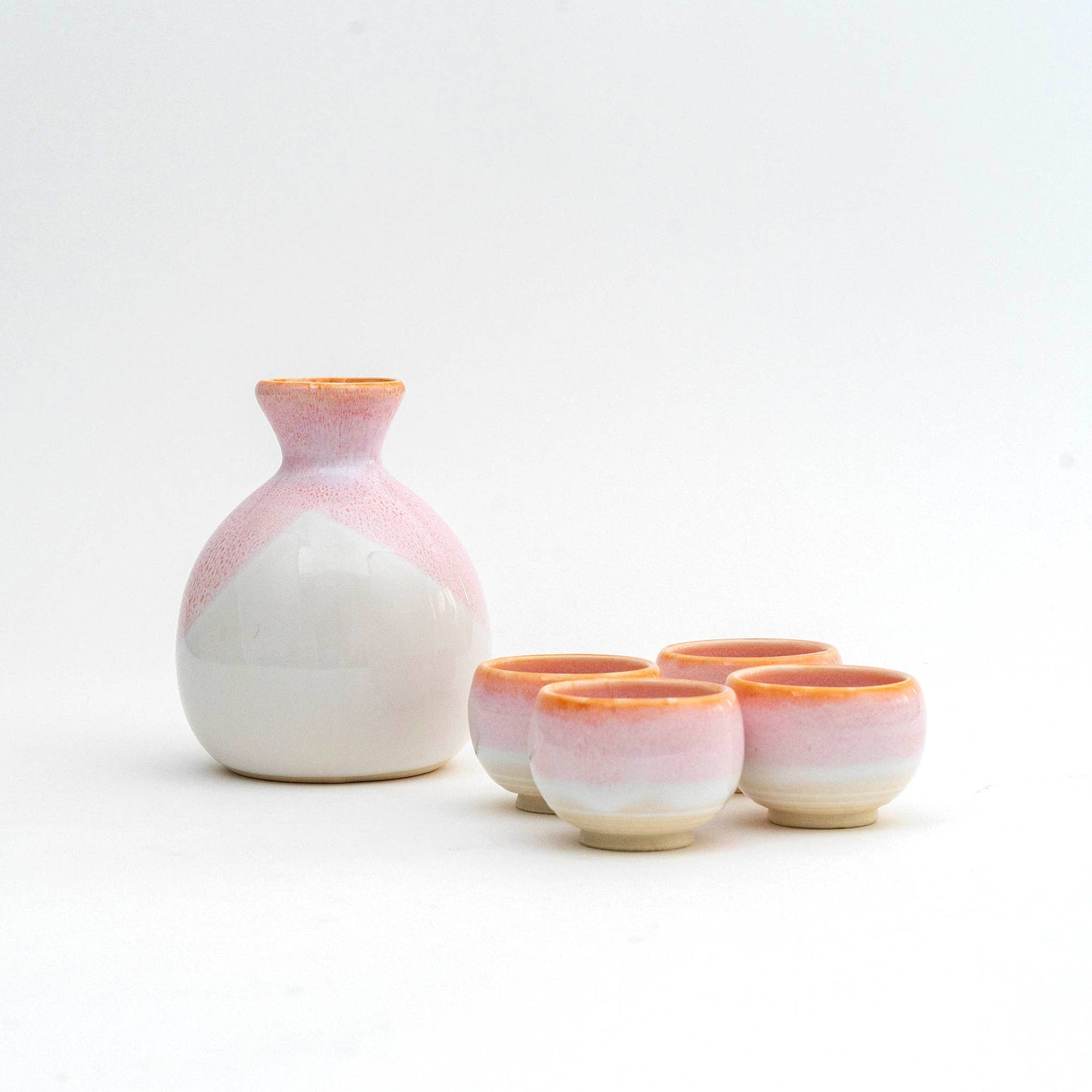 Japanese Pale Pink Sake 5 Piece Gift Set