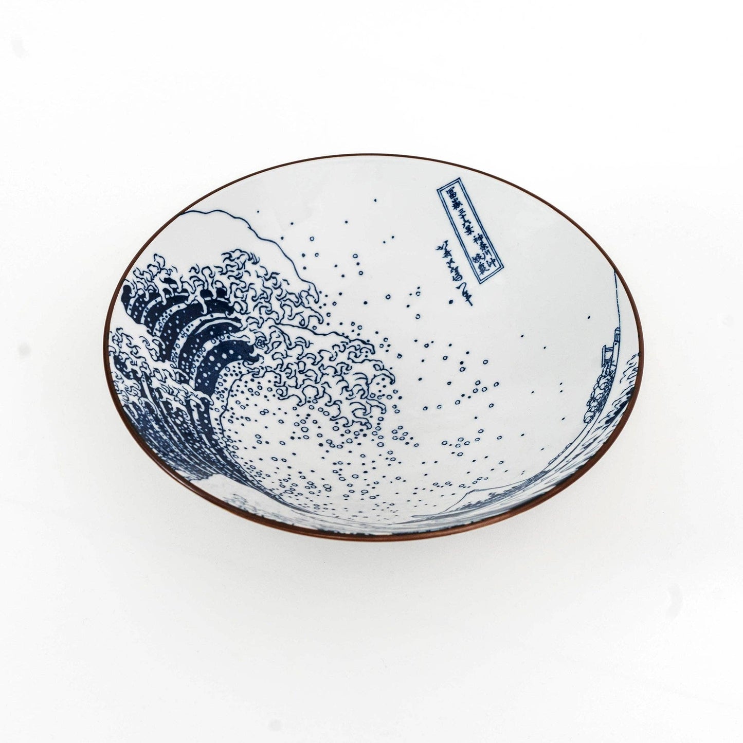 Mino Ware Hokusai Salad Bowl