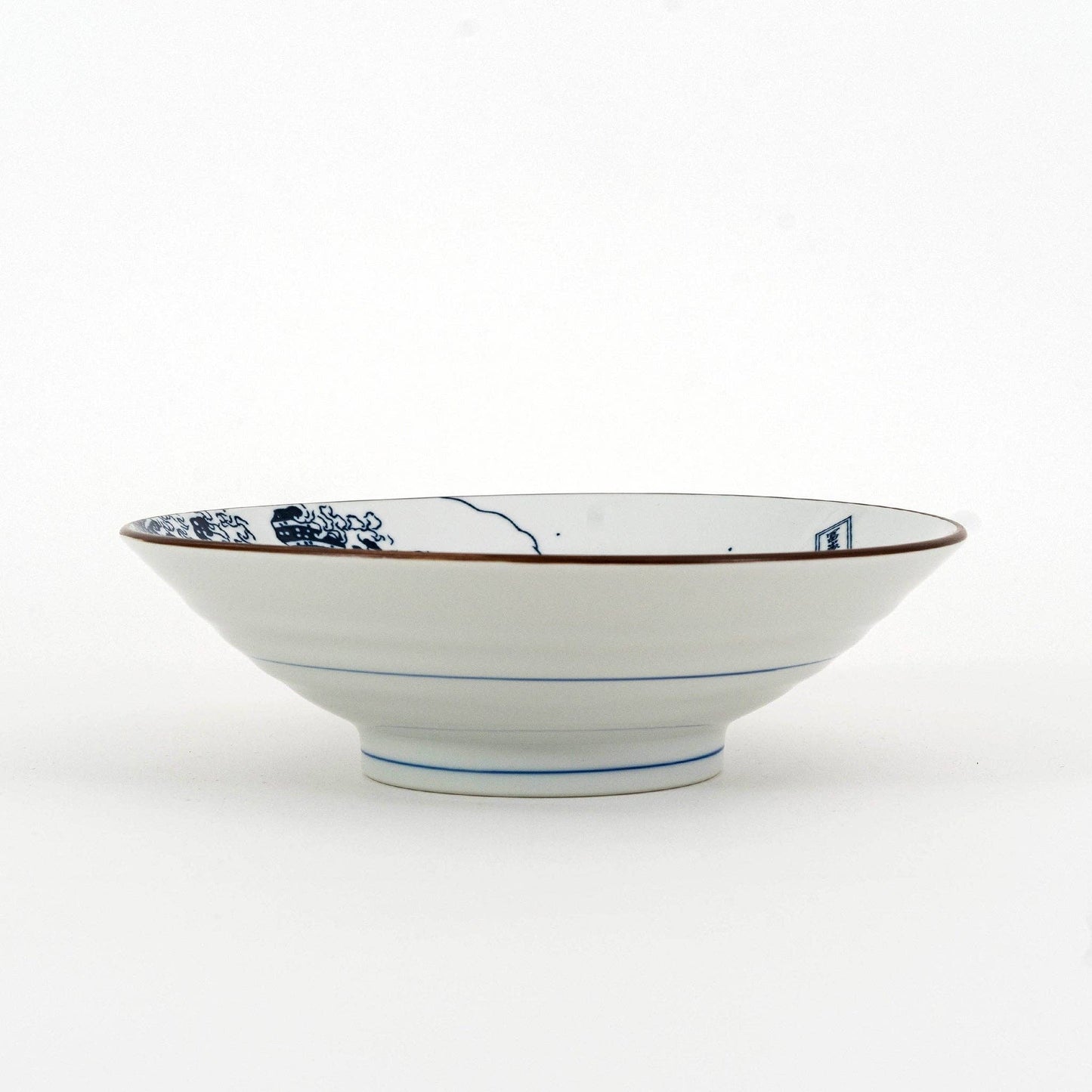 Mino Ware Hokusai Salad Bowl