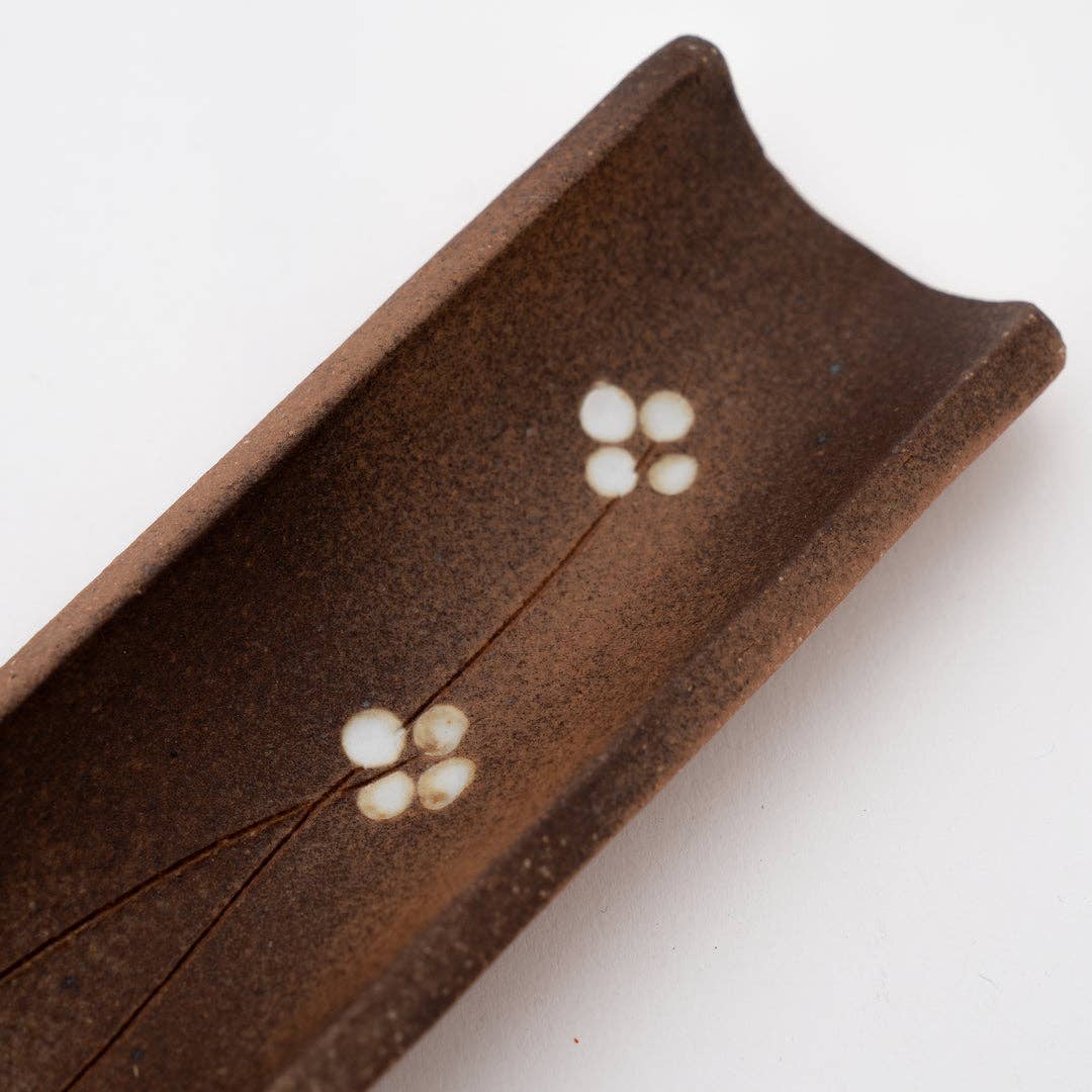Handcrafted Ceramic Shigaraki Incense Holder