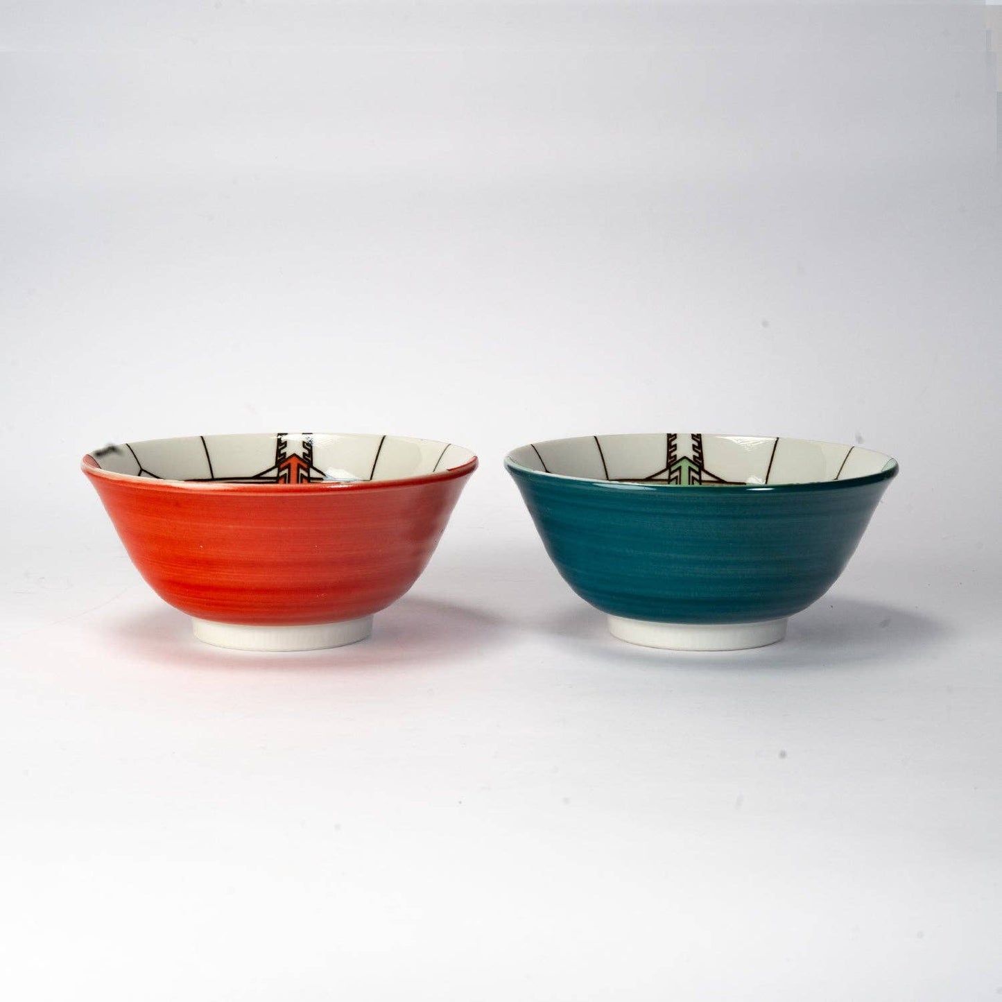 Frank Lloyd Wright Imperial Hotel Bowl Set- Peacock