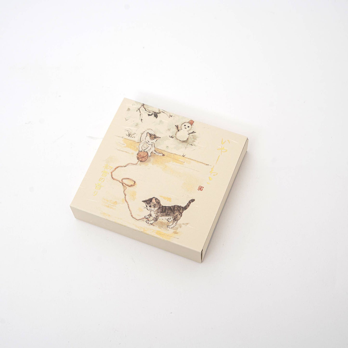 Kousaido Iyashi Neko Incense Cone Set With Ceramic Dish: Sakura