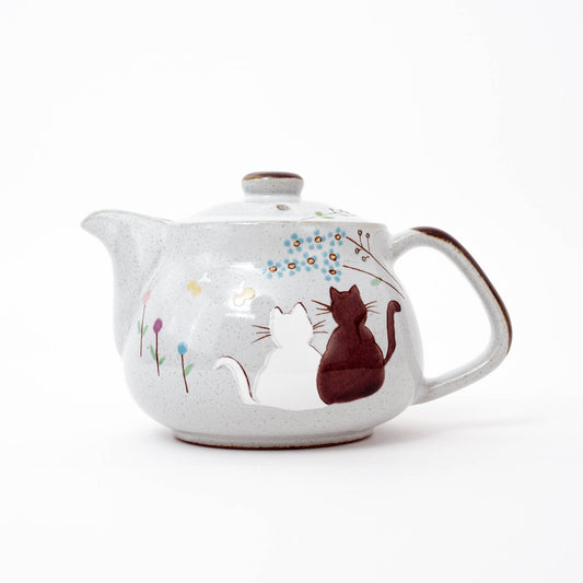 Kutani Ware Handmade Cat Teapot