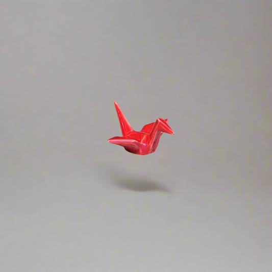 Origami Crane Chopstick Rest- Red