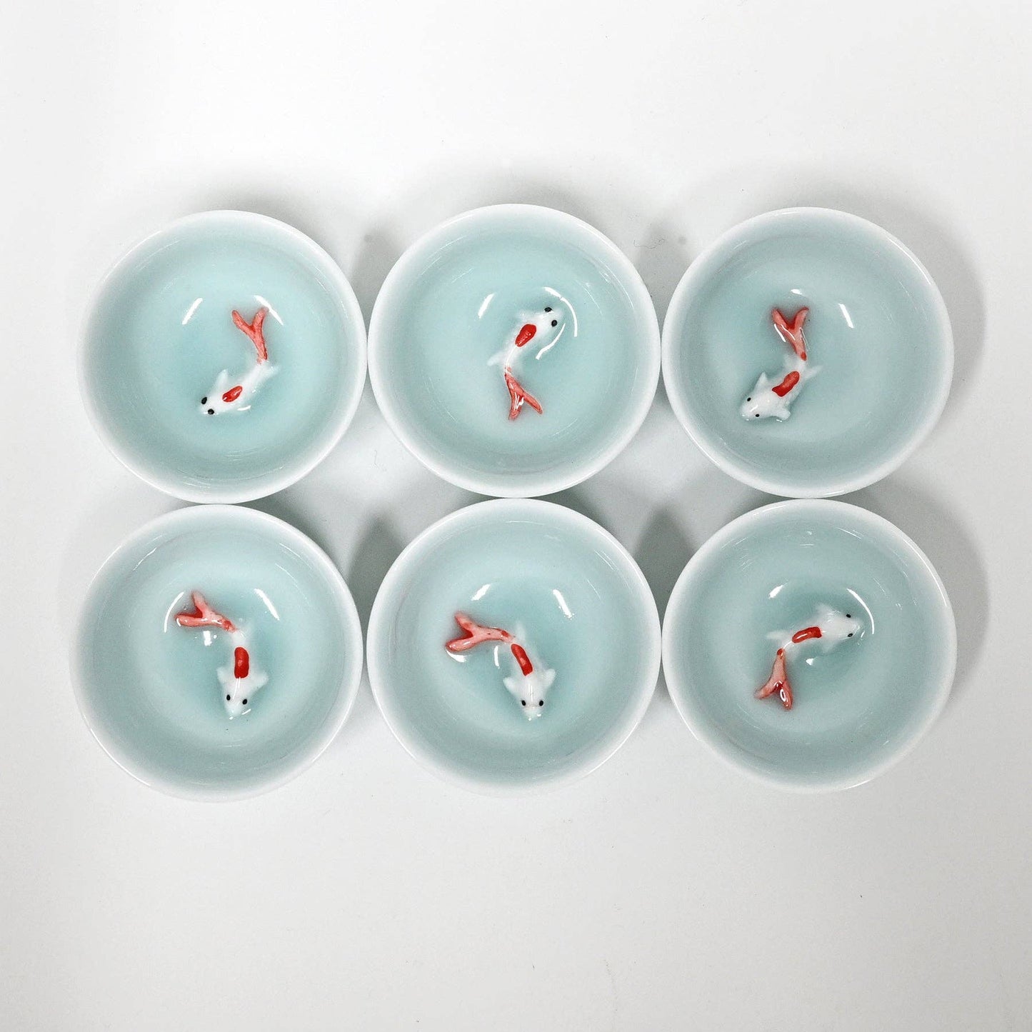 Koi Fish Tea Cups- 6 Piece Set