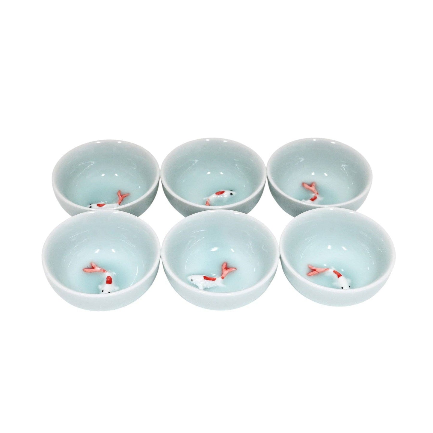 Koi Fish Tea Cups- 6 Piece Set